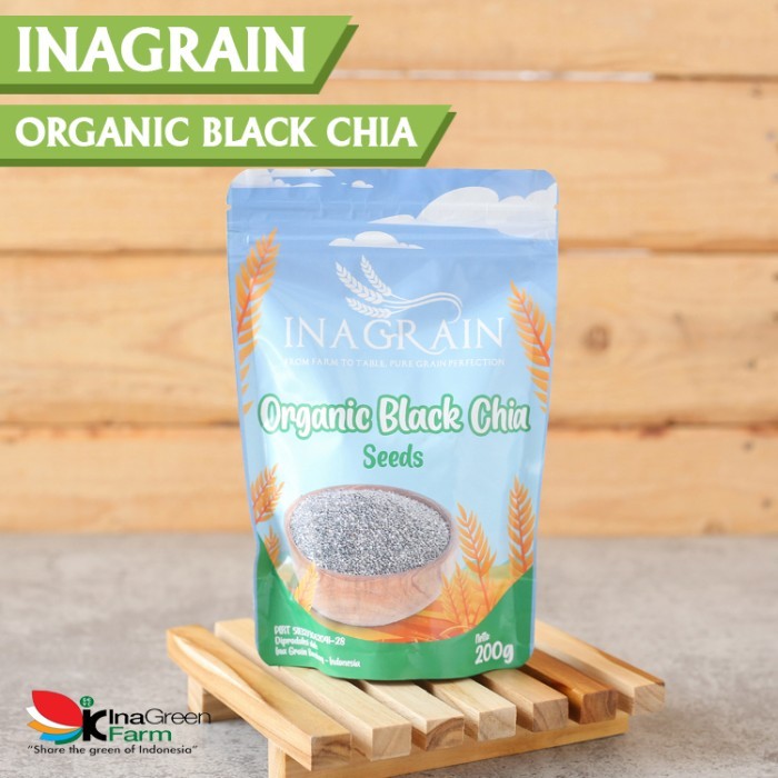 

HRG DISKON INAGRAIN Organic Black Chia Seeds 200 Gram