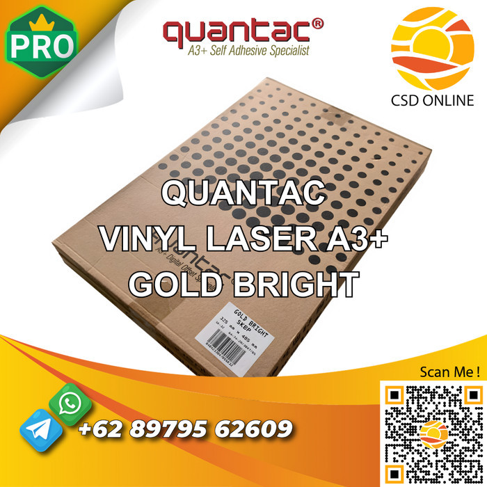 

QUANTAC STICKER SILVER/GOLD A3+ STIKER DIGITAL PRINT LASER TONER -PACK