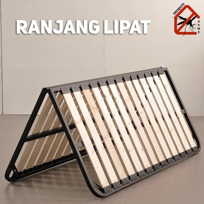 Tempat Tidur Dipan Ranjang Tidur Lipat Besi Portable