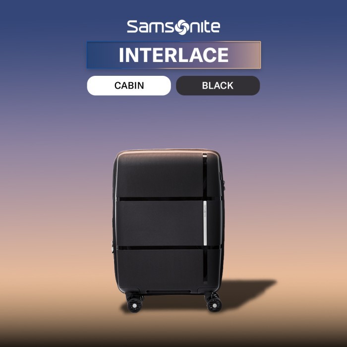 Samsonite Koper Hardcase Interlace Cabin 20 inch Exp V2 - Black