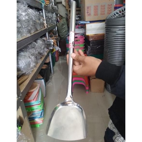 Jual [READY] Spatula Jumbo/ Sutil Stainless Besar/ Kodek Besi Tebal