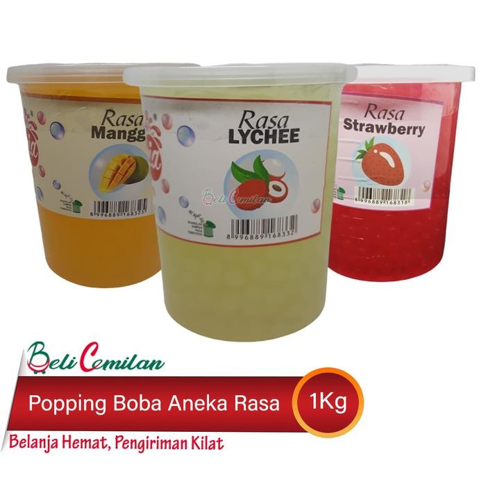 

Popping Boba Nataria Jelly - Topping Minuman Boba Instant Halal 1kg