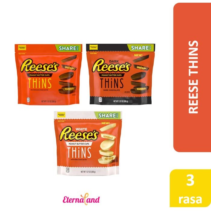 

Reese Thins Peanut Butter Cups - cokelat reese impor aneka varian