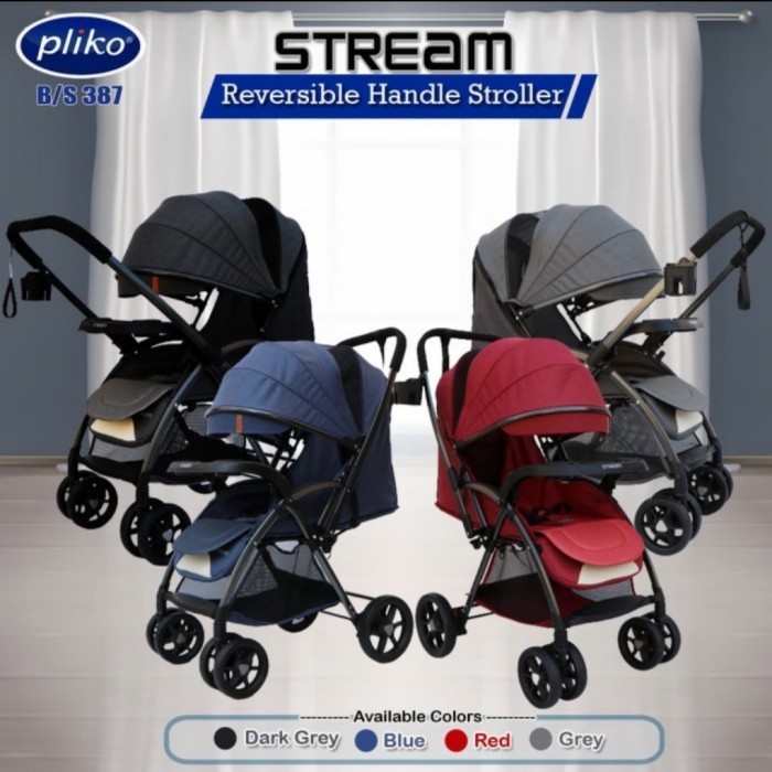 Stroller Baby Murah Pliko Stream 387 Kereta Dorong Bayi Bs Gosend Grab
