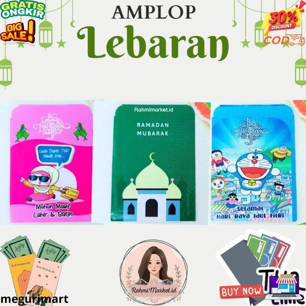

Mini Amplop Lebaran Part 2 Ukuran 5,5 9 Cm D Promo Puncak