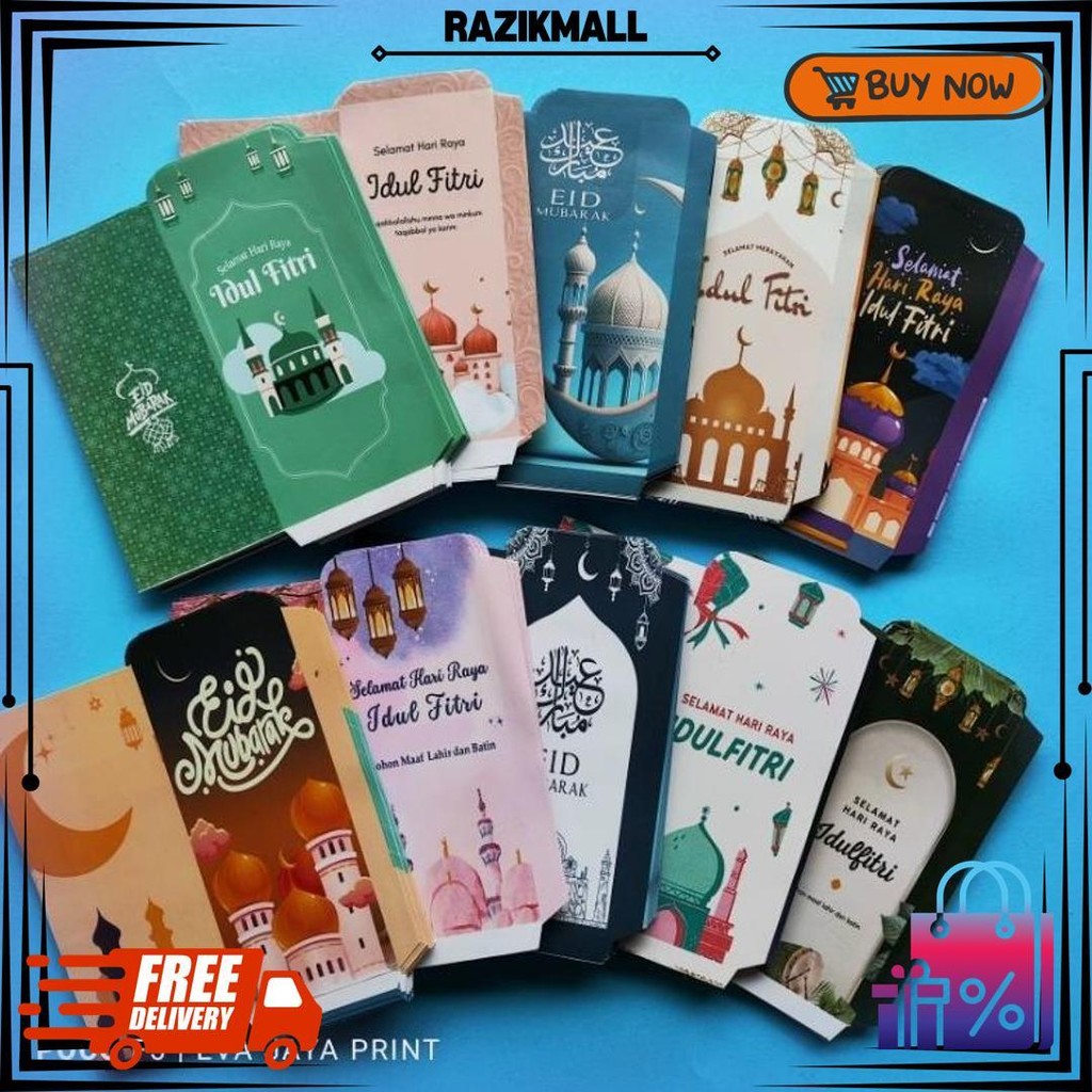 

100 Lembar Amplop Lebaran Panjang Glossy D Best Seller