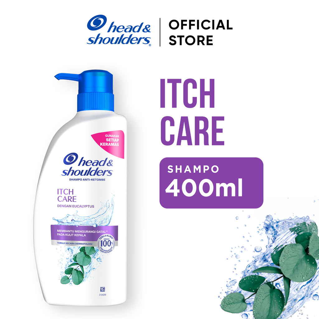 Head and Shoulders Sampo Anti Ketombe dan Lawan Gatal Itch Care Perawatan Rambut 400ml / Head and Sh