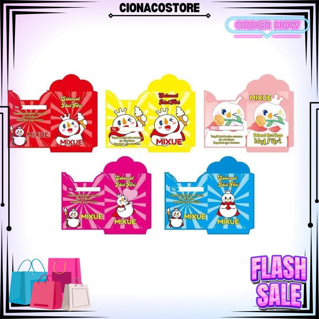 

10 Pcs Amplop Snack & Mixue Siap Pakai 7*12 Cm (Size Medium) D Terlaris