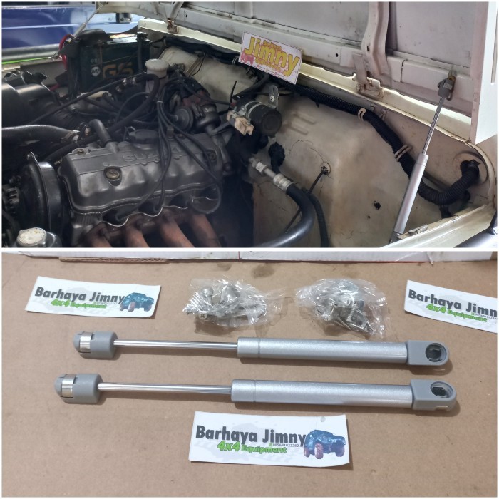 SHOCK HIDROLIK KAP MESIN MODIFIKASI KATANA JIMNY SATU SET KIRI KANAN