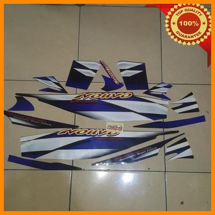 [AMC] STRIPING NOUVO LELE 2002 HITAM BIRU