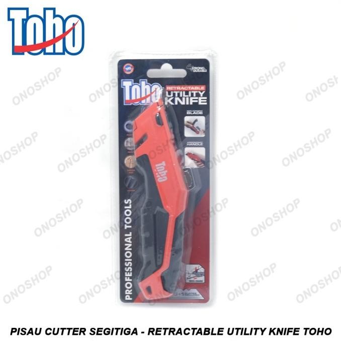 

SIAP KIRIM PISAU CUTTER SEGITIGA - RETRACTABLE UTILITY KNIFE TOHO