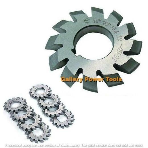 

SIAP KIRIM GEAR INVOLUTE CUTTER MODUL M 1.5 SET NO 1-8