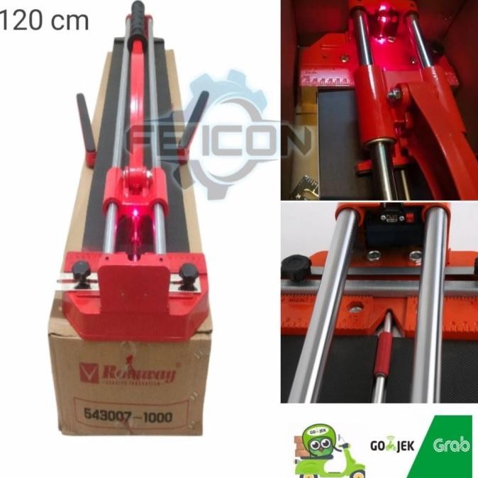 

SIAP KIRIM ALAT POTONG GRANIT KERAMIK 120CM MANUAL TILE CUTTER LASER ROMWAY 1,2M