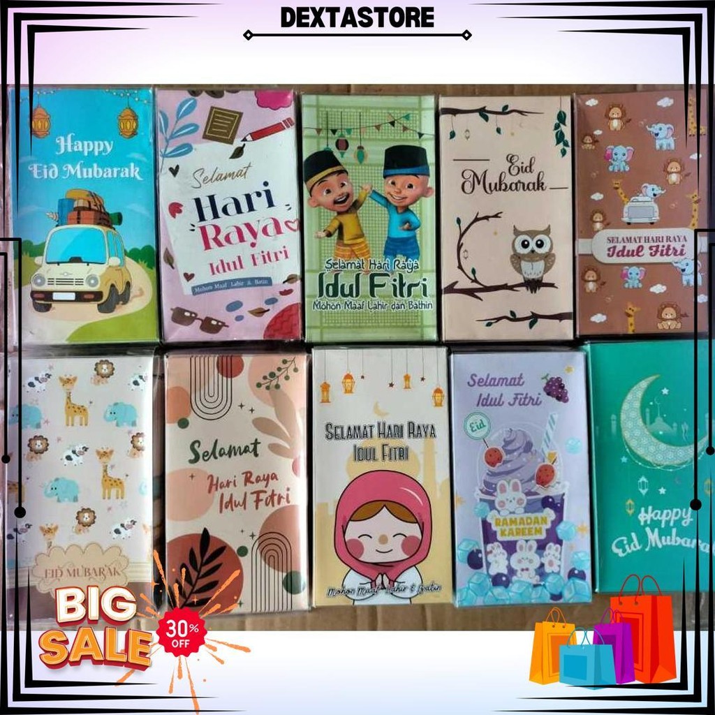 

Amplop Lebaran Ukuran M & L Motif Karakter Random Isi (10Pcs) D Promo 3.3