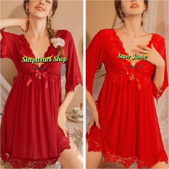 

Jumbo Baju Tidur Wanita-Dress-Daster-Lingerie Lp50 Vl Original