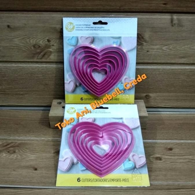 

SIAP KIRIM WILTON NESTING HEART COOKIE CUTTER SET-6