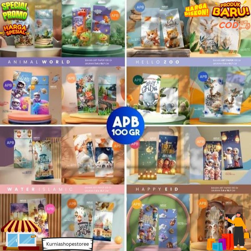 

(Isi 20 Pcs) Amplop Mini Lebaran Edukasi | Amplop Lebaran Murah / 1 Pack Mix 4 Motif D Ramadhan Sale