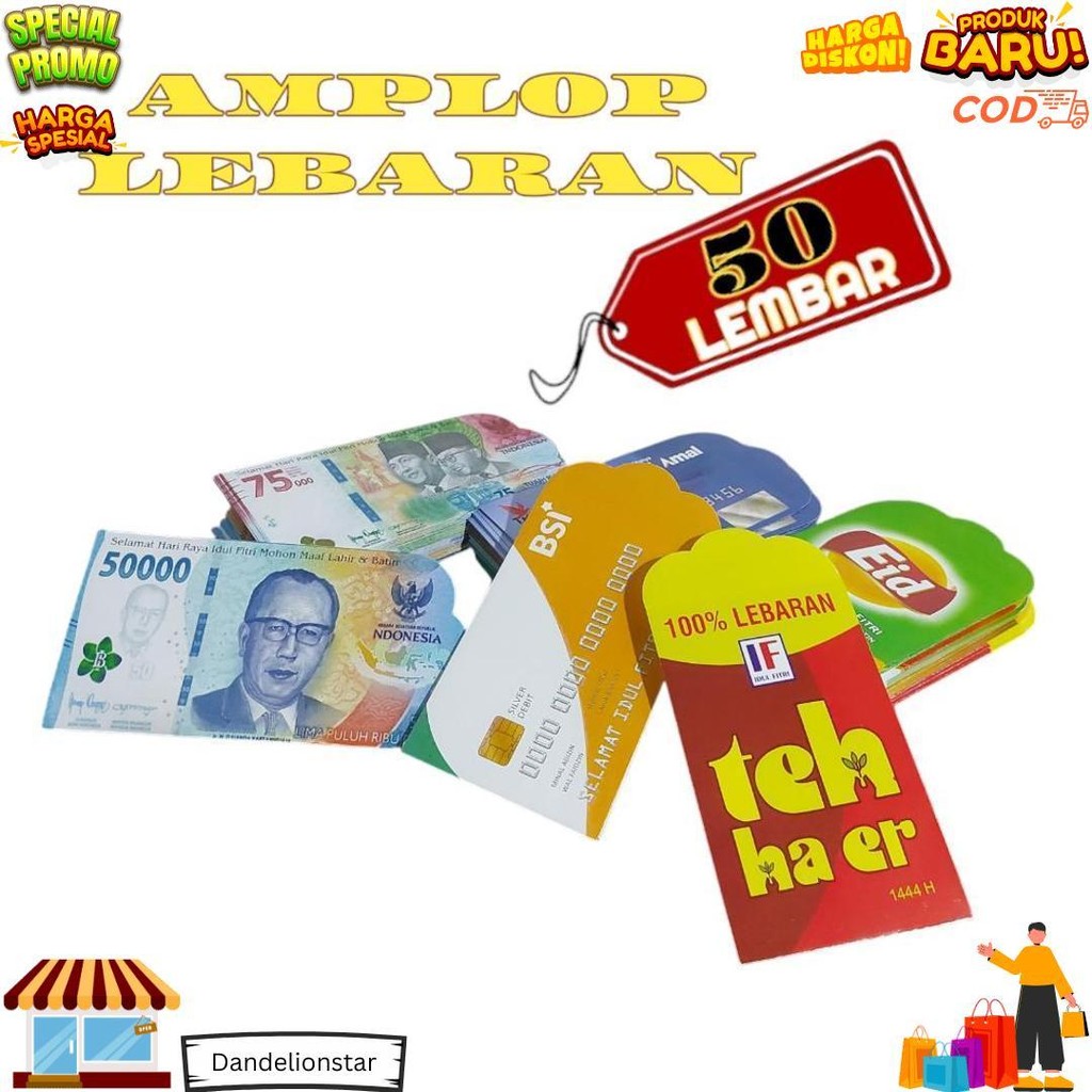 

Amplop Lebaran 50 Lembar Motif Lucu Random D Terlaris