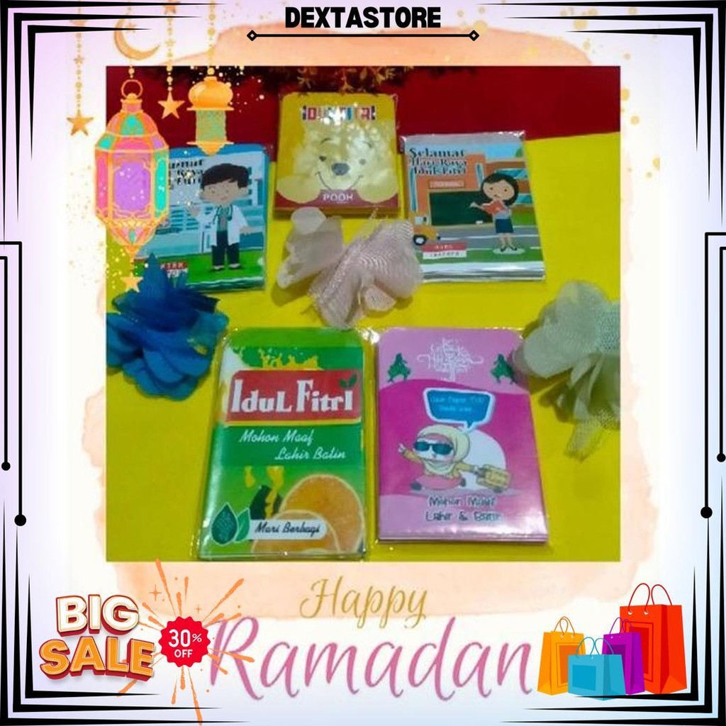 

50 Pcs / 5 Pack Amplop Mini Lebaran Random D Ramadhan Sale