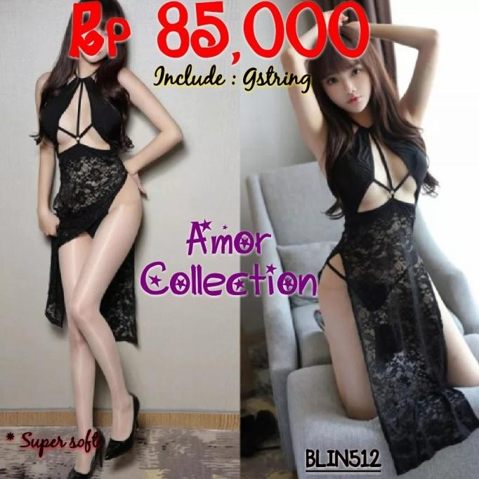 

Lingerie Seksi Clubbing Dress Super Soft Hitam (Blin512) By Amor Original