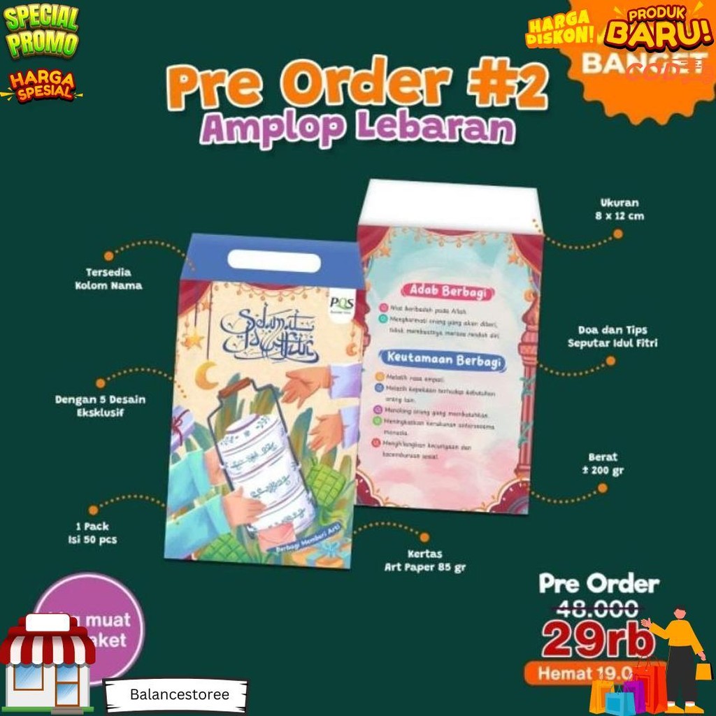 

Amplop Edisi Ramadhan Isi 50 Pcs Pqs Sumber Ilmu|Amplop Lebaran D Cod