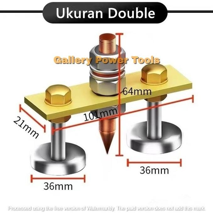 Produk Baru Klem Tang Las Magnet Double utk Kabel Masa Mesin Travo Las Listrik