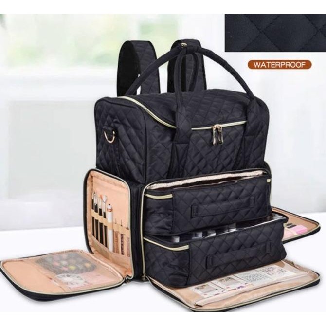 Tas Home Service Nail art bag - Multifungtion backpack ransel pouch