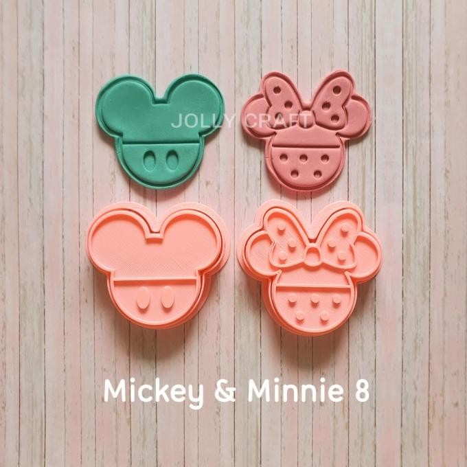 

SIAP KIRIM COOKIE CUTTER MICKEY & MINNIE 8 SIZE 6 CM (2 PCS/SET)