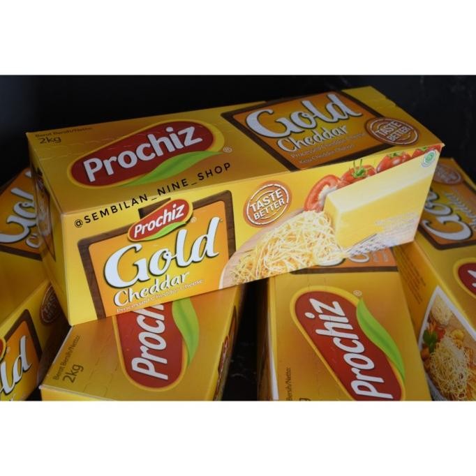 

SIAP KIRIM KEJU PROCHIZ GOLD CHEDDAR CHEESE 2 KG