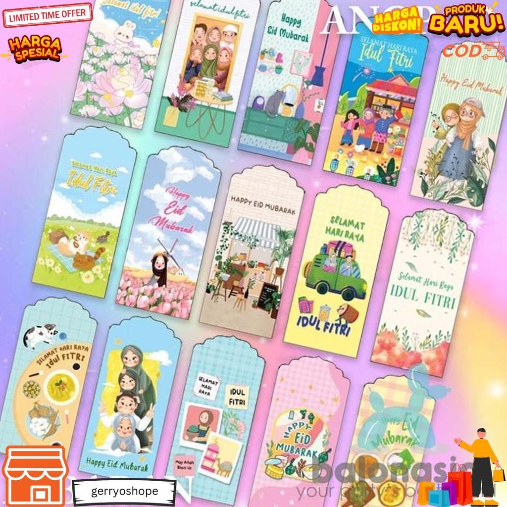 

Amplop Lebaran 50Pc / Angpao Idul Fitri Masjid Jumbo Besar D Cod