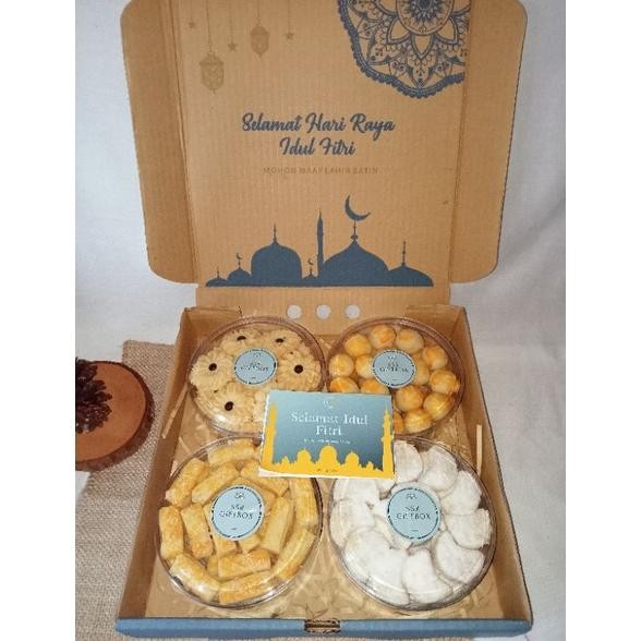 

Hampers Kue Lebaran (250 Gr) / Paket Kue Kering Lebaran / Parcel Lebaran Idul Fitri Diskon
