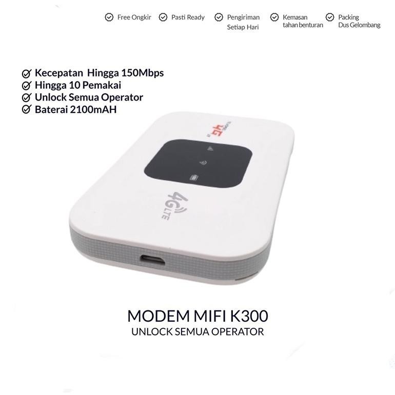 MIFI MODEM WIFI 4G UNLOCK OPERATOR Perdana Telkomsel By.u/ 150 Mbps 4G Portable Mobile WiFi USB Mobi