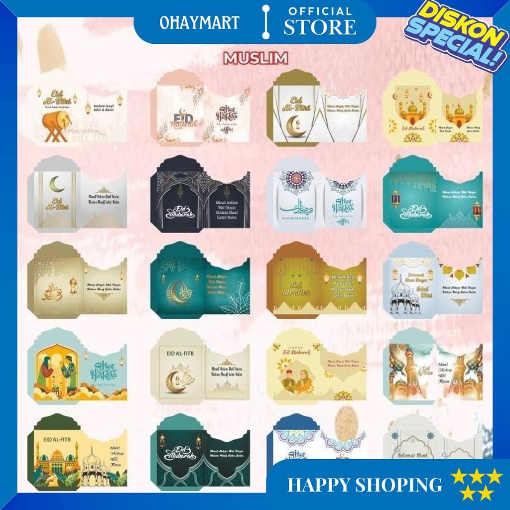 

Amplop Lebaran Medium Siap Pakai 1Pack Isi 10Pcs D Gratis Ongkir