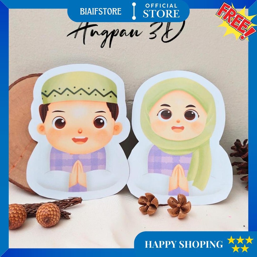 

Amplop Lebaran 3D (Isi 10 Pcs) Angpau Idul Fitri Angpao Gemoy Lucu Unik Amplop Lebaran D Promo 3.3