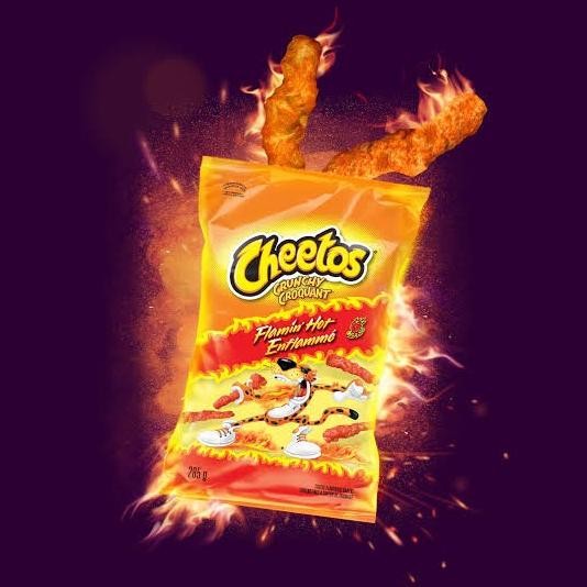 

Promo [Big Size] Cheetos Flamin Hot Crunchy 8 Oz - Cheese Snack Original Usa