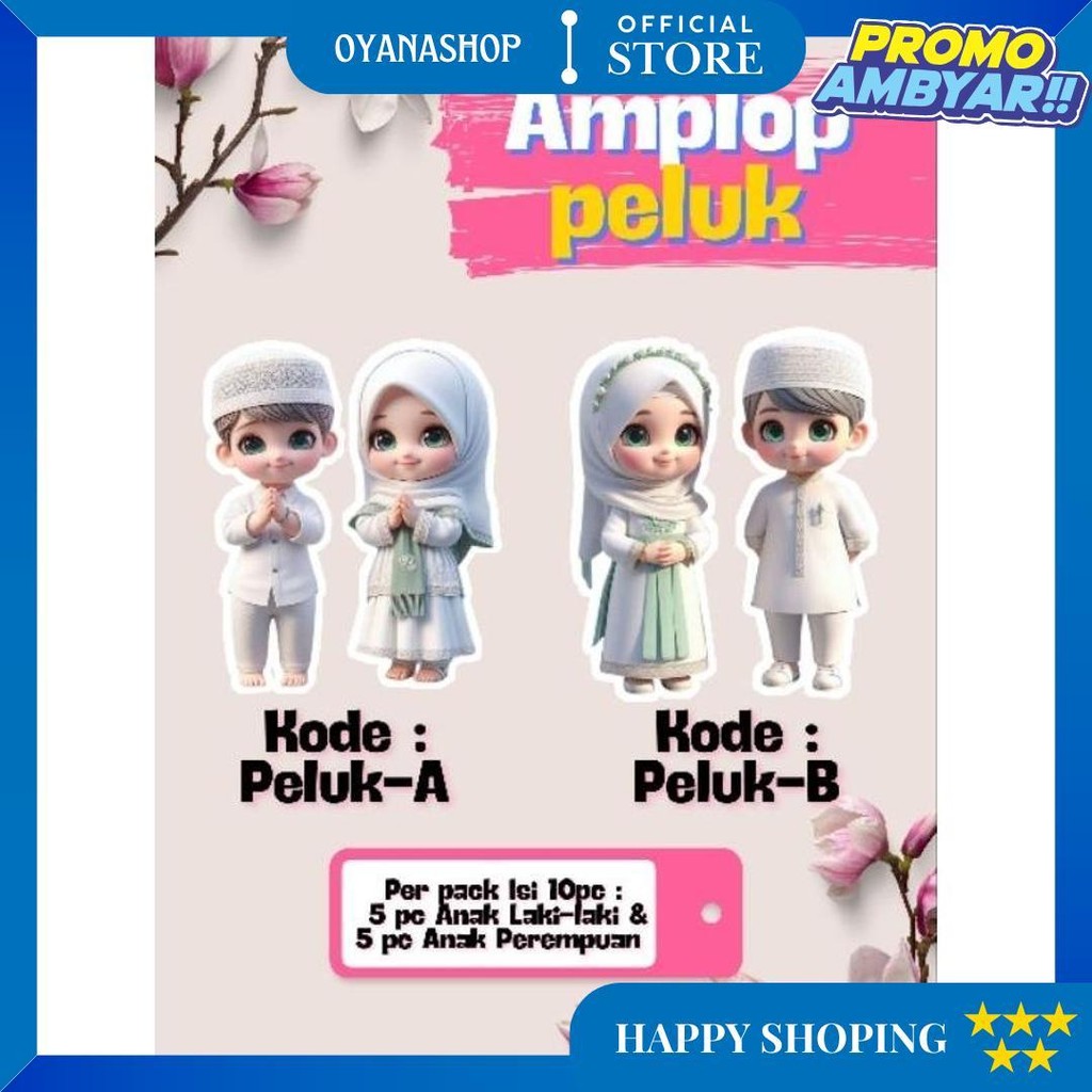 

Amplop Peluk Lebaran Isi 10Pc/Pack Bahan Ap 260Gr D Promo 3.3