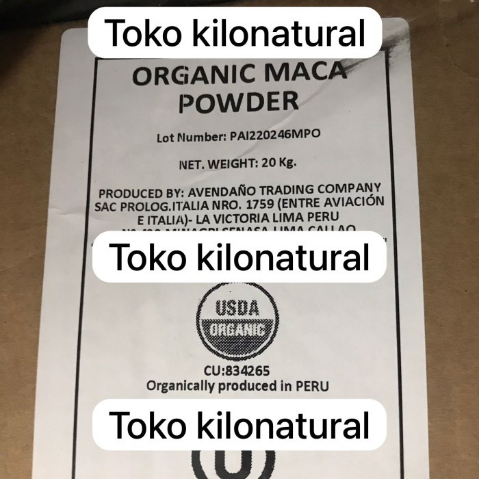 

Organic Maca Powder / Maca Gold Powder 1Kg {TerlarisBest Seller}