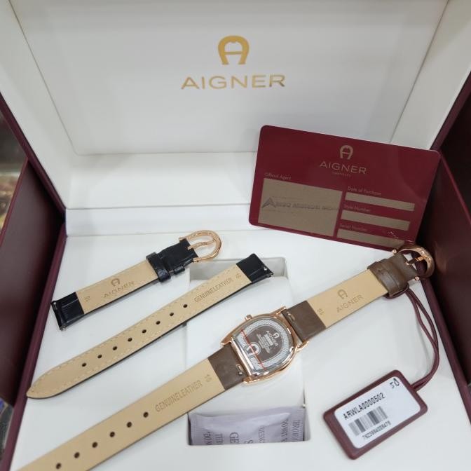 Grosir Jam Tangan Wanita Aigner Varese Free Extra Leather Strap Original