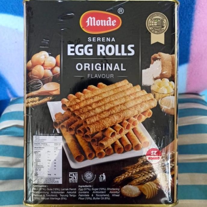 

Promo Monde Serena Egg Roll Original 600 Gr - Cookies Kaleng 600G