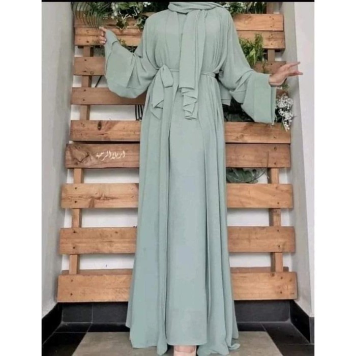 _ ABAYA TURKEY PLUSS OUTER ABAYA SET PREMIUM ABAYA OUTER