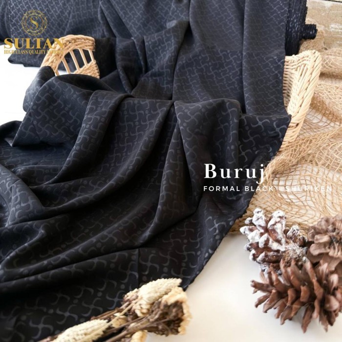 KAIN ABAYA SULTAN BURUJ EMBOSS SHURIKEN