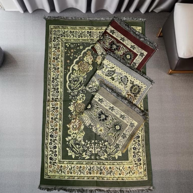 TERMURAH BUHARA TRAVEL 70x110 cm| Sajadah Turkiye Travel Ukuran Jumbo Dewasa| souvenir Umroh&Tahlil 