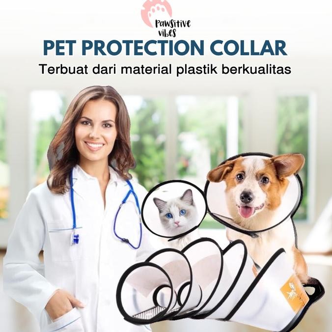 PELINDUNG LEHER ANJING KUCING | CAT DOG NECK COLLAR | CONE COLLAR