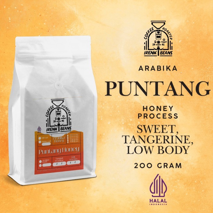

Kopi Arabika Puntang Honey 200G Biji Bubuk