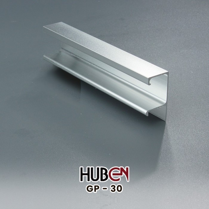 Huben Frame Lis Profil Aluminium GP-30 Silver pasir-Panjang 3 meter
