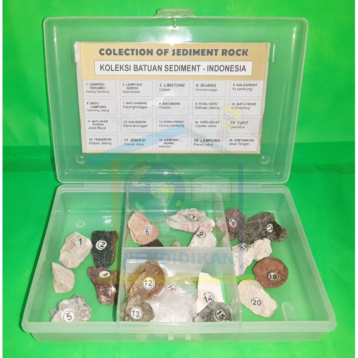 

TERLARIS! Koleksi / Spesimen Batuan Sedimen (Collection of Sediment Rock)