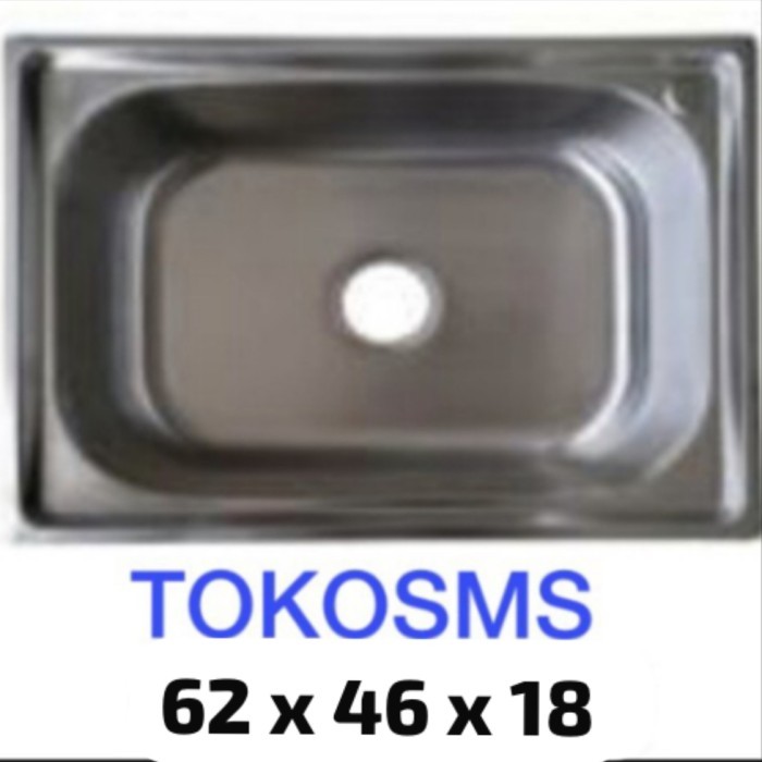 TERLARIS bak cuci piring sink 1 lubang bowl kitchen sink tebal bcp dalam