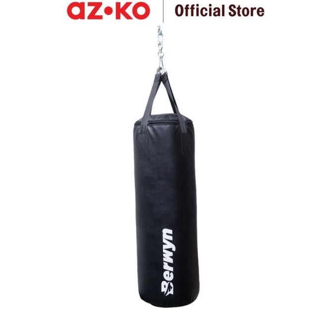 AZKO Berwyn Samsak Tinju - Hitam Punching Bag Perlengkapan Bela Diri Peralatan Boxing Dan Muaythai T