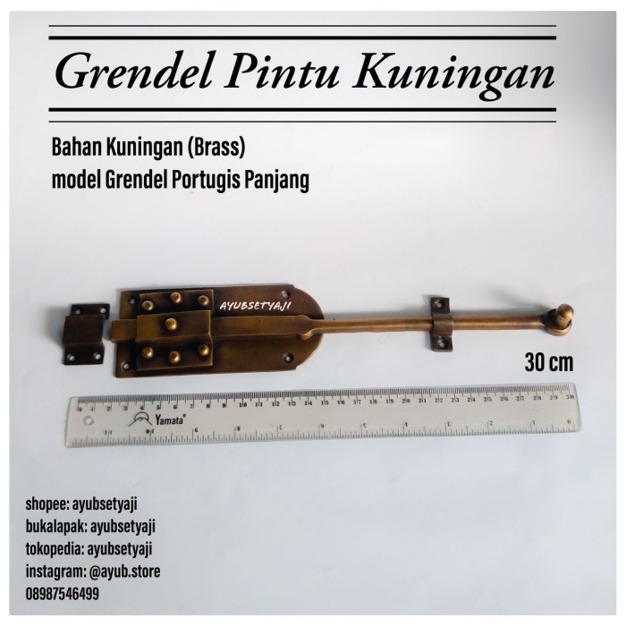 My Grendel Pintu Kuningan Portugis Panjang Grendel Pintu Antik Klasik