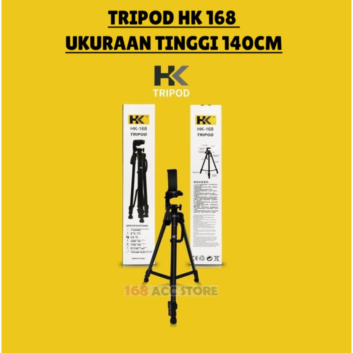 TRIPOD HANDPHONE HK 168 ORI / TRIPOD CAMERA / TRIPOD 140 CM